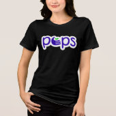 PEPS大人用半袖Tシャツ（ユニセックス） トライブレンドＴシャツ (正面)