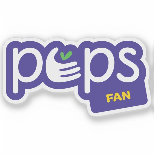 PEPS Fan sticker シール (正面)