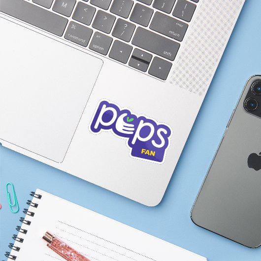 PEPS Fan sticker シール (ノートパソコンとiPhone)