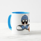 PEQEのバスケットボールのマグ マグカップ (正面左)