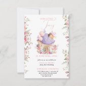  Pequeño Fairy Whimsical Magical 1er cumpleaños 招待状 (正面)