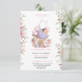  Pequeño Fairy Whimsical Magical 1er cumpleaños 招待状 (スタンド正面)