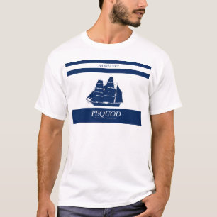 pequodの青い縞 tシャツ