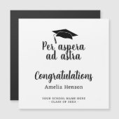 Per asperaとアストラLatin Congrat卒業カード (正面/裏面)