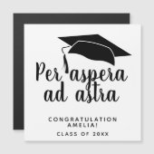 Per aspera ad astraラテン引用文ハット卒業 (正面/裏面)