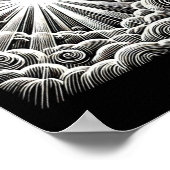 Per Aspera Ad Luxステッカー ポスター (角)