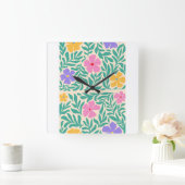  Per clocks  logo flawrs   スクエア壁時計 (ホーム)