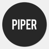 Per - Cool New Funny Name Fan Gift Tee  ラウンドシール (正面)