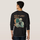 Per My Last Email | おもしろスカル 90年代レトロ スウェットシャツ (裏面フル)