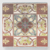 Peranakanのタイルのコースター ストーンコースター (正面)