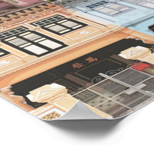 Peranakan Shophousesポスター ポスター (角)