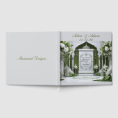 Peraonalised Islamic Bridal Guest Book ゲストブック (全面)