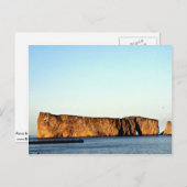 Perceの石、ガスペ、ケベック、カナダの造岩 ポストカード (正面/裏面)