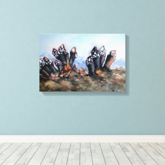 Percebes/Barnacles キャンバスプリント (インサイチュ (ウッドフロア))