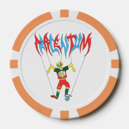 PERCENTUMDESIGNS.COMトランプのポーカーチップ ポーカーチップ (正面)