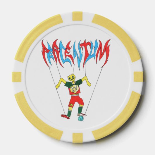 PERCENTUMDESIGNS.COMトランプのポーカーチップ ポーカーチップ (正面)