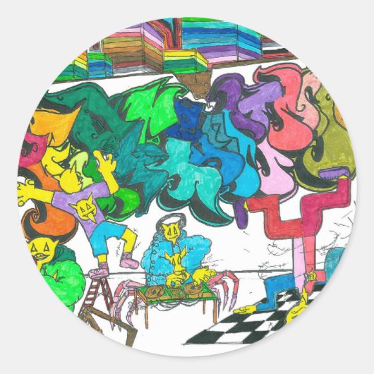 PercentumHipHop ラウンドシール (正面)