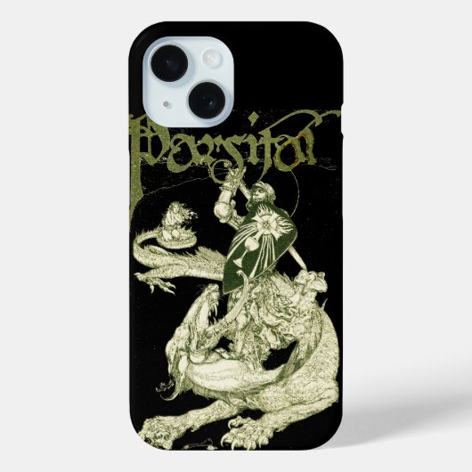 PERCEVAL FIGHTING DRAGON,クエスト聖杯ファンタジー Case-Mate iPhoneケース (裏面)