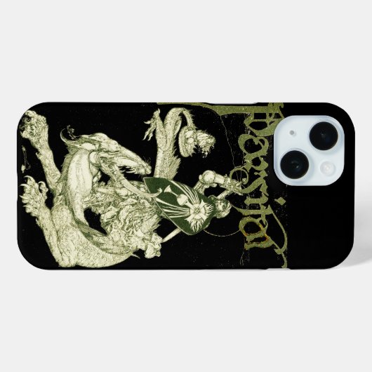 PERCEVAL FIGHTING DRAGON,クエスト聖杯ファンタジー Case-Mate iPhoneケース (裏面 (横))