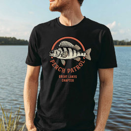 Perch Control Great Lakes Freshwater Fishing Tシャツ