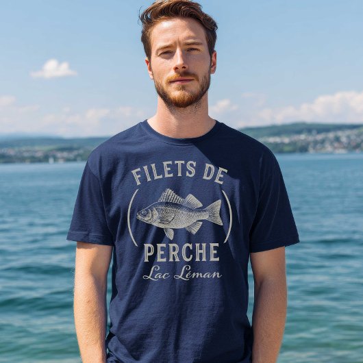 Perch Fillets Filets de Perch Lake Geneva Tシャツ