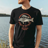Perch Patrol Great Lakes Freshwater Fishing Tシャツ