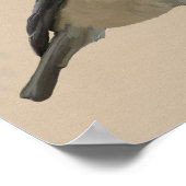 Perched Willow Tit ポスター (角)