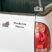 Percheronの馬のバンパーステッカー バンパーステッカー (トラック上)