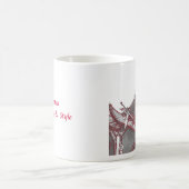 Percheronの馬のマグ コーヒーマグカップ (中央)