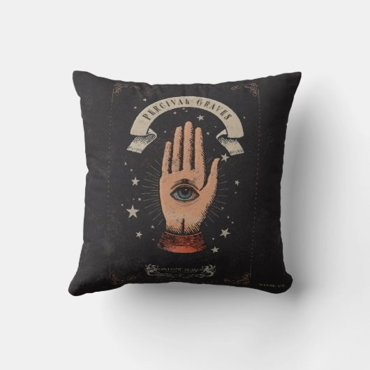 PERCIVAL GRAVES™魔法手描き図 クッション (裏面)