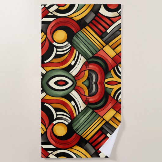 Percussion Rhythms ビーチタオル (正面)