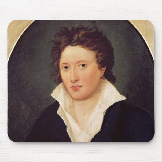 Percy Bysshe Shelley 1819年のポートレート マウスパッド (正面)