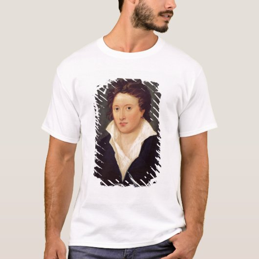 Percy Bysshe Shelley 1819年のポートレート Tシャツ (正面)