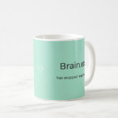 Percy Penguin "Brain.exe Not Responding" mug コーヒーマグカップ (正面右)