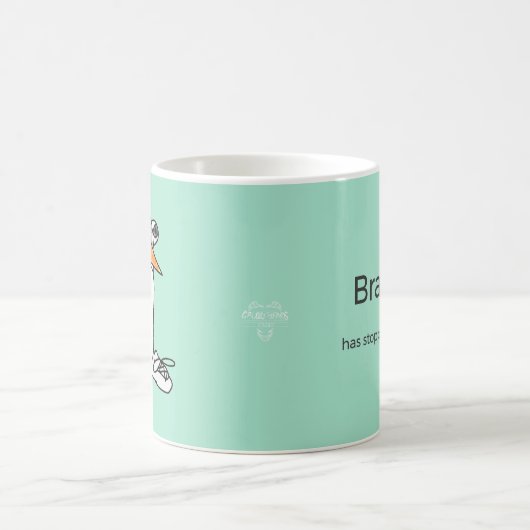 Percy Penguin "Brain.exe Not Responding" mug コーヒーマグカップ (中央)