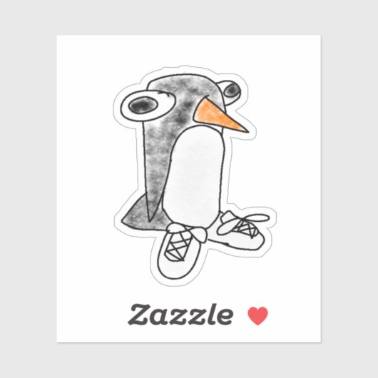 Percy Penguin Die-Cut Vinyl Sticker シール (シート)