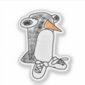 Percy Penguin Die-Cut Vinyl Sticker シール (正面)