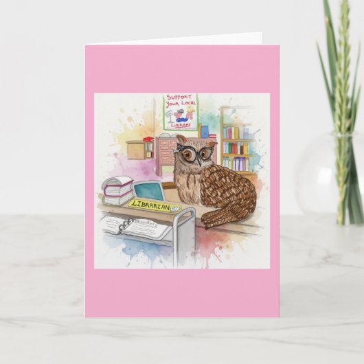 Percy The Owl 🦉 Librarian カード (正面)
