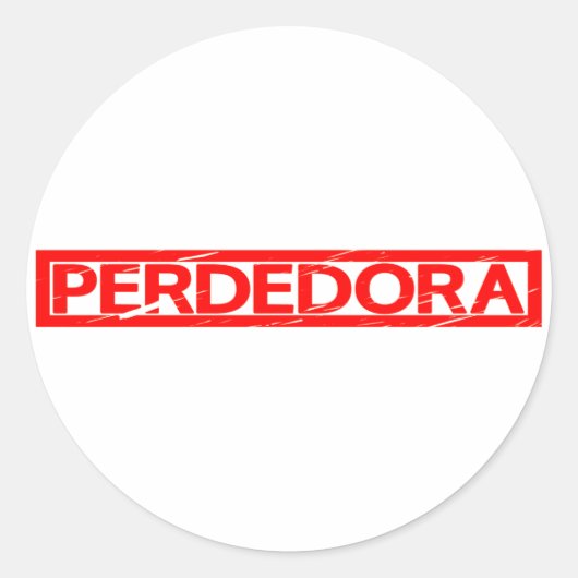 Perdedoraスタンプ ラウンドシール (正面)