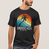 Perdido Key Florida Tropical Beach Palm Tree Souve Tシャツ (正面)