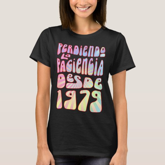 Perdiendo La Paciencia Desde 1979 44 Años Cumpleañ Tシャツ (正面)