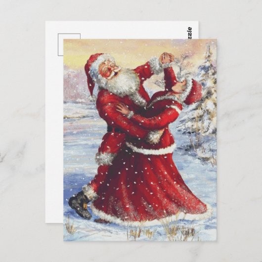 Père et mère Noël ポストカード (正面/裏面)