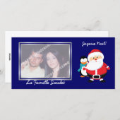 Père NoëlとManchotサンタクロースの献立表の写真 シーズンカード (正面/裏面)