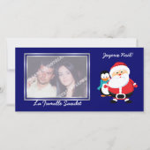 Père NoëlとManchotサンタクロースの献立表の写真 シーズンカード (正面)