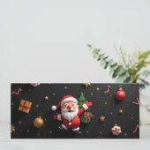 Père noël 3D enfantin et décor de fête (スタンド正面)