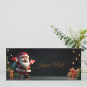 Père noël amusant sur fond noir    (スタンド正面)