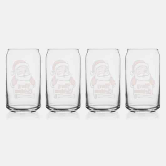 Père Noël Clin d'Œil 🎅 "Merry Christmas" ガラス缶 (裏面)