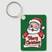 Père Noël Clin d'Œil 🎅 "Merry Christmas" キーホルダー (正面)