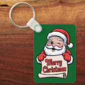 Père Noël Clin d'Œil 🎅 "Merry Christmas" キーホルダー (正面)