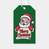 Père Noël Clin d'Œil 🎅 "Merry Christmas" ギフトタグ (裏面)